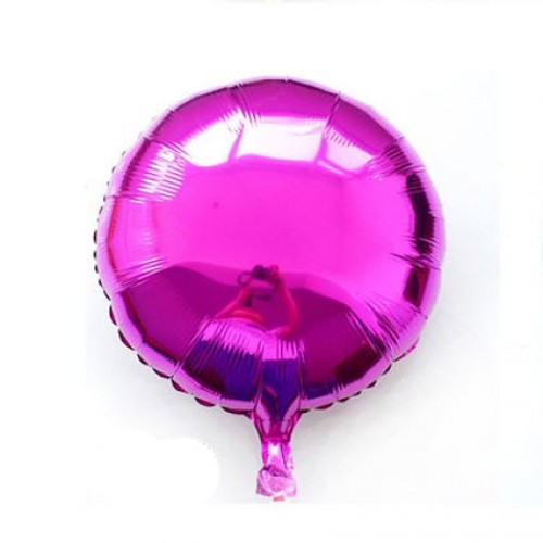18英寸純色圓形鋁箔氣球 紫色